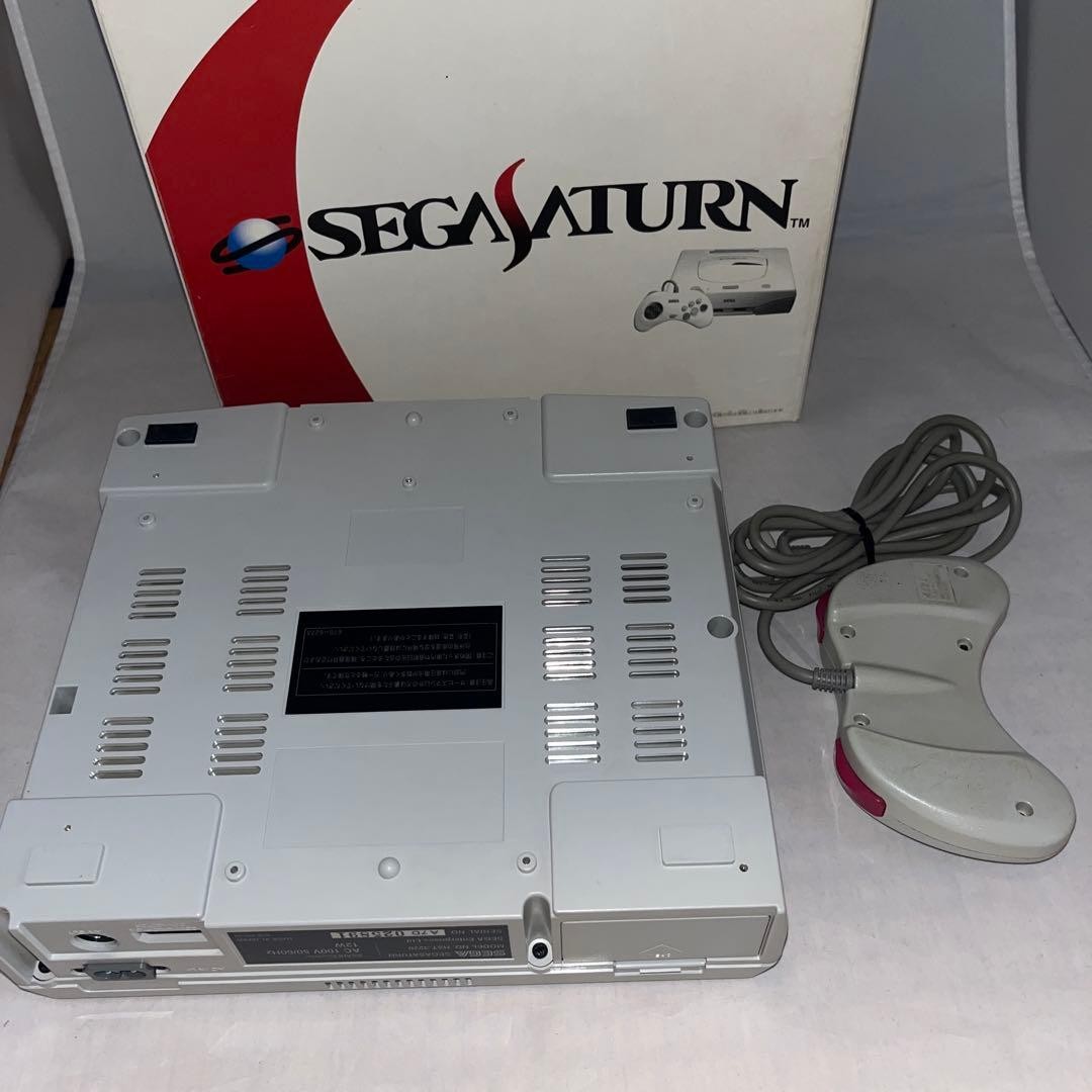 SEGA Saturn HST-0019 Console Postcard Included Tested Working Japan