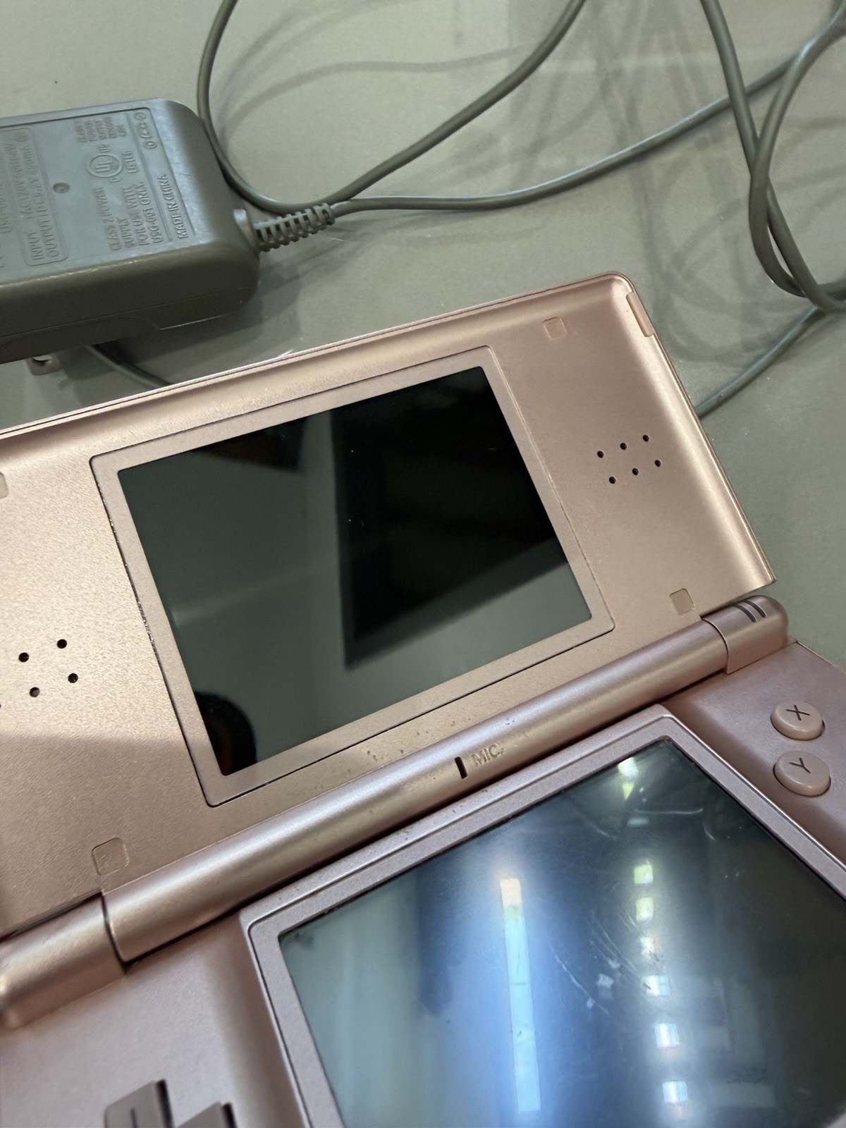 FOR PARTS/REPAIR Nintendo DS Lite USG-001 Pink Handheld Console *READ*