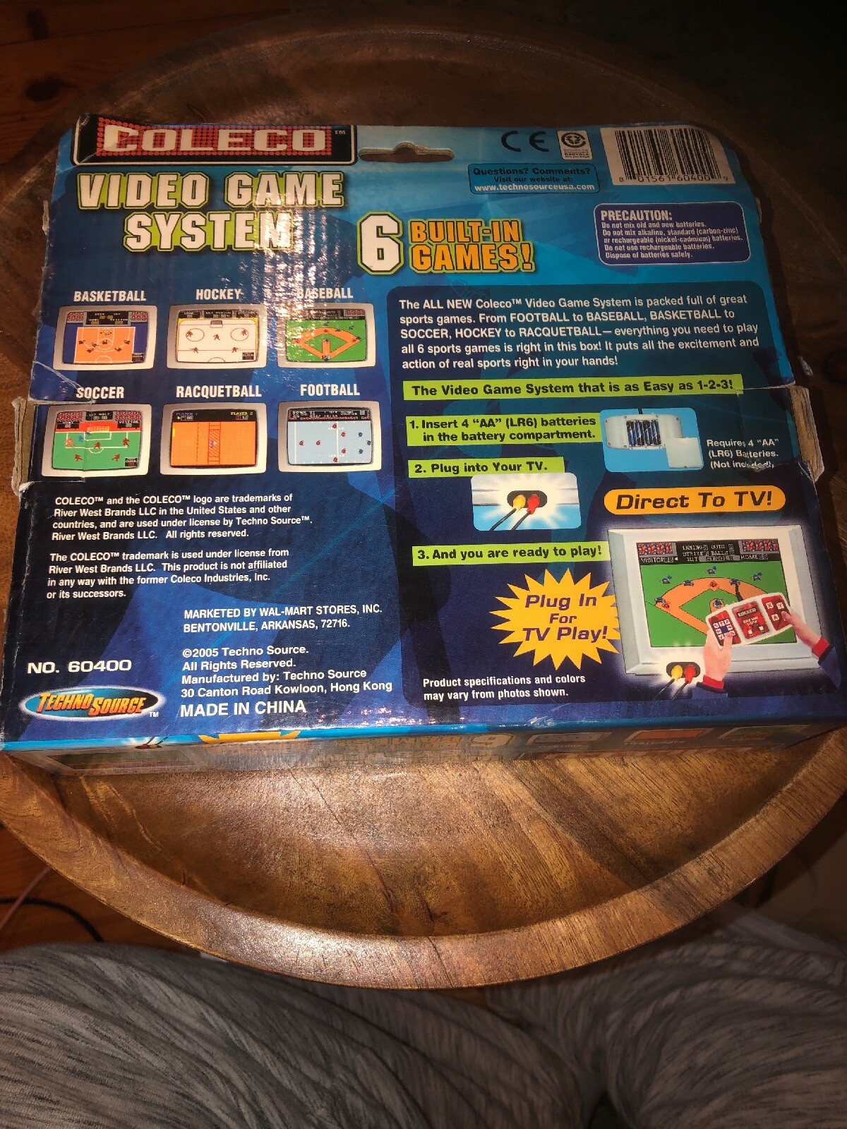 Coleco Video Game System 6 Built-In Games with new batteries. TV games