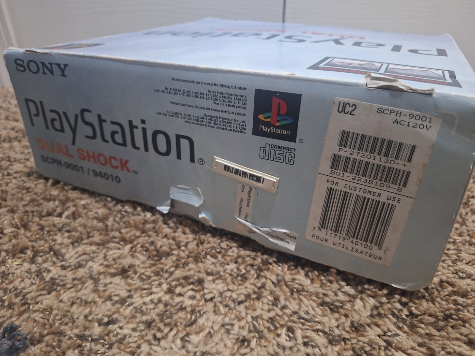 Sony PlayStation DualShock SCPH-9001 Console Complete CIB Original Box MINT!