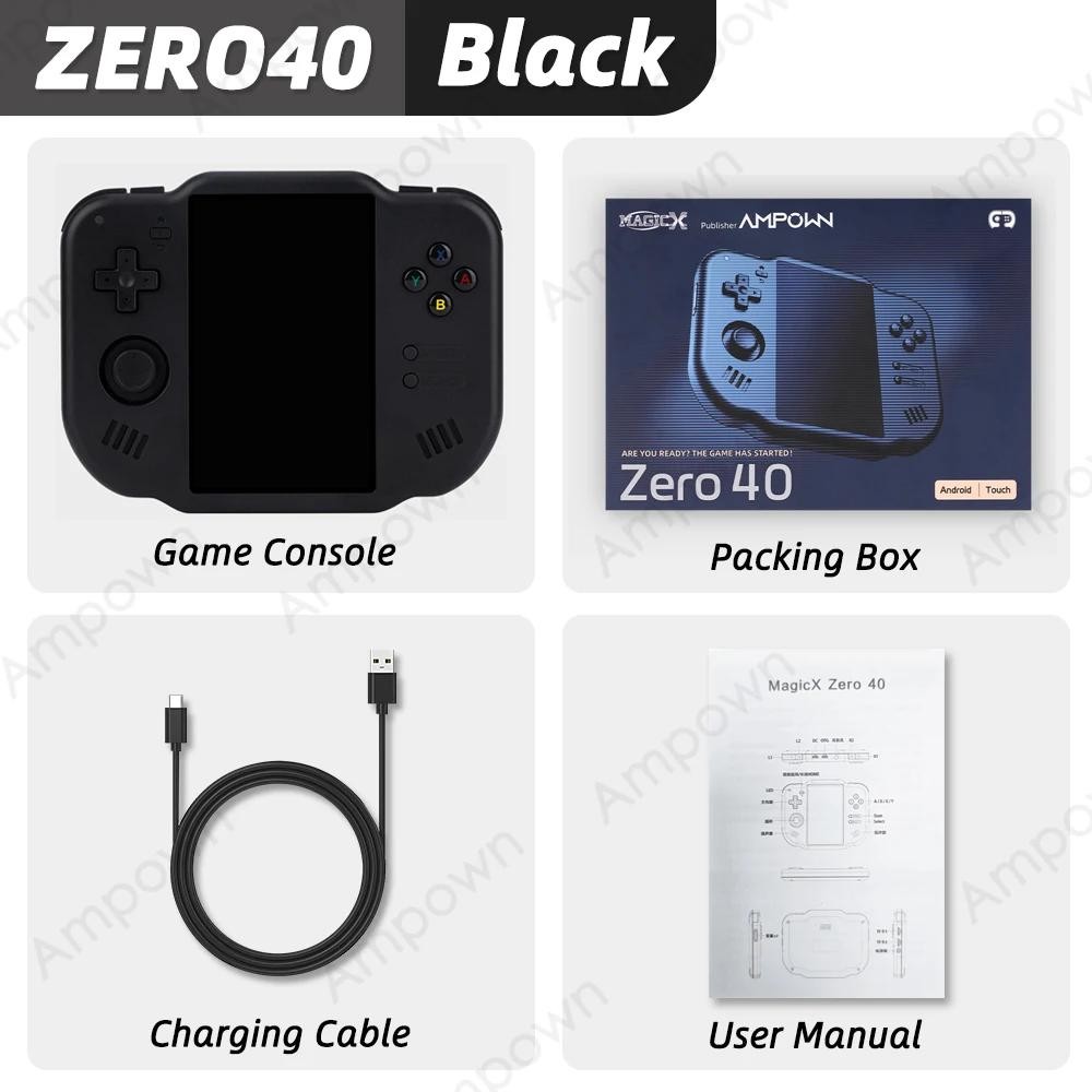 Ampown Zero 40 Handheld Game Console 4” Ips Multi-touch Screen Android A133p Ma
