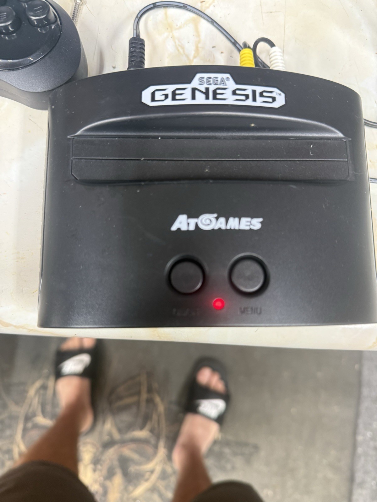 SEGA GENESIS AtGames Classic Game Console 80 Games W/ 2 Controllers Tested