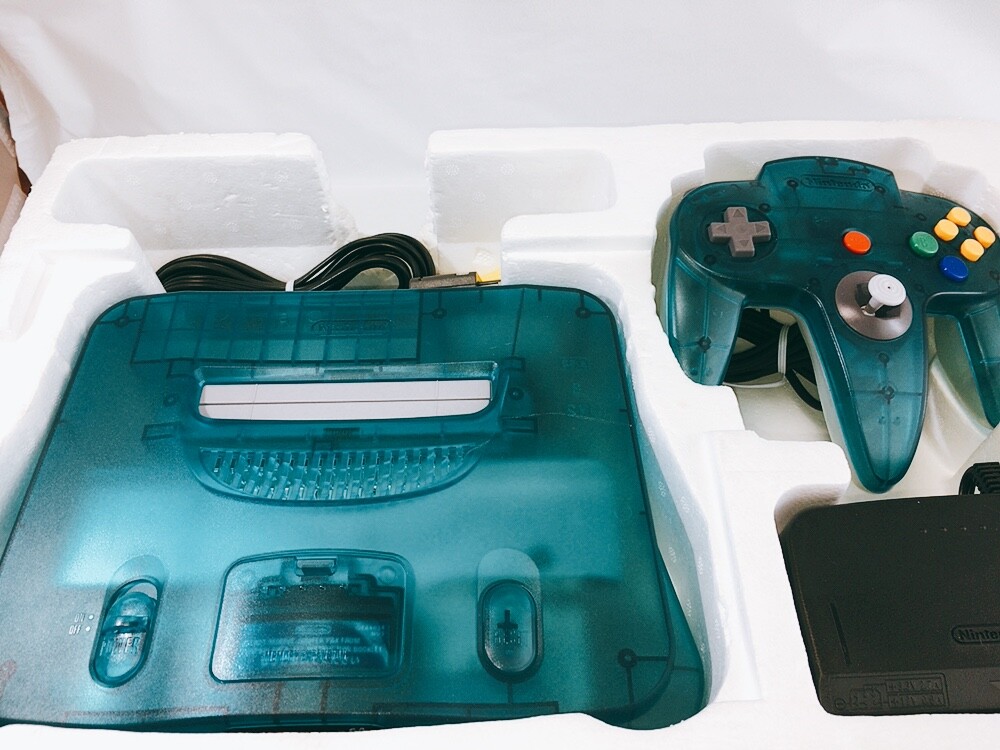 Nintendo 64 Home Console – Clear Blue, Boxed, Working Tested