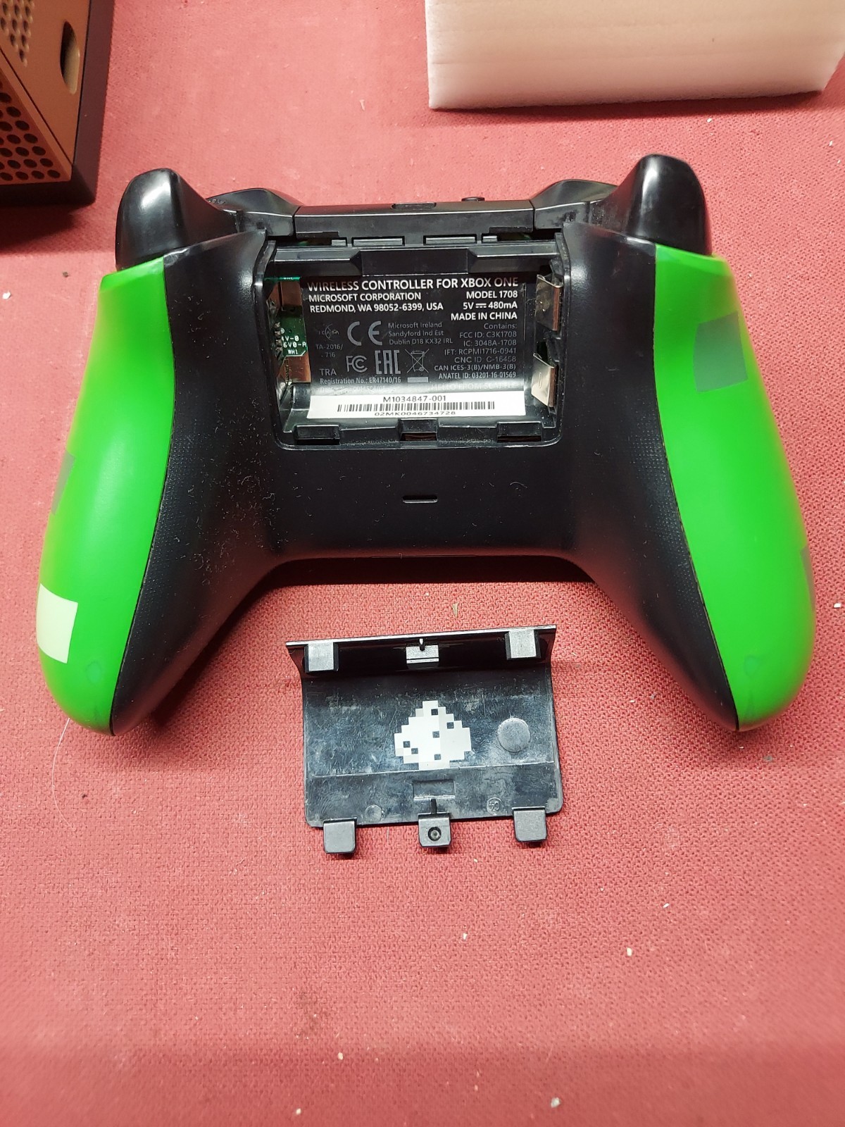 Xbox One S Minecraft Console Creeper Controller Box Inserts Foam Tested Works