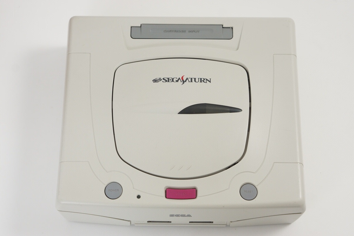 Sega Saturn WHITE Console Boxed HST-3220 Tested System -NTSC-J CD- B63045529