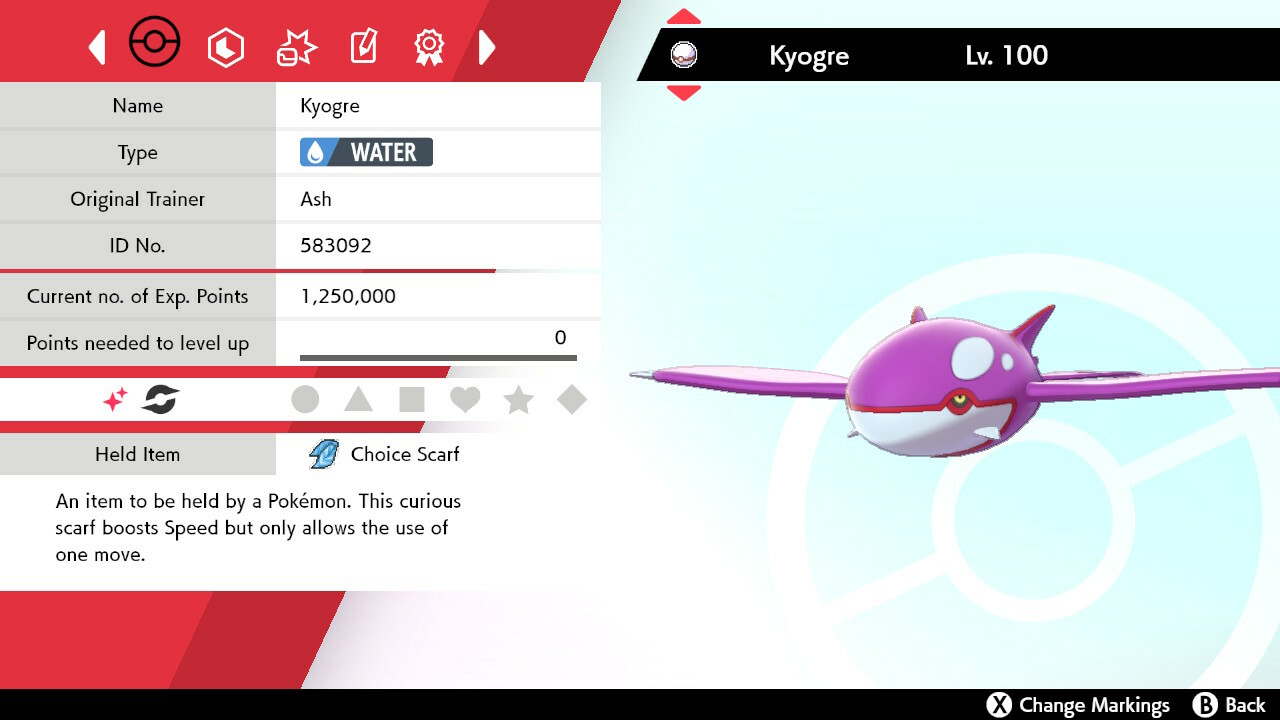 Pokemon Sword & Shield Kyogre Legend 6IV Best EVs & Nature 🌟Shiny🌟, Non Shiny