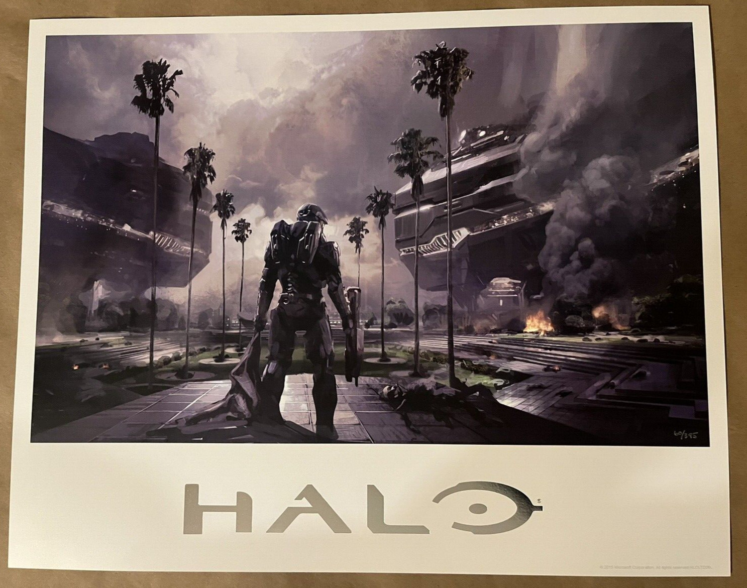 Halo 4 False Dawn Art Print Lithograph Poster Limited Edition Acme Archives xbox