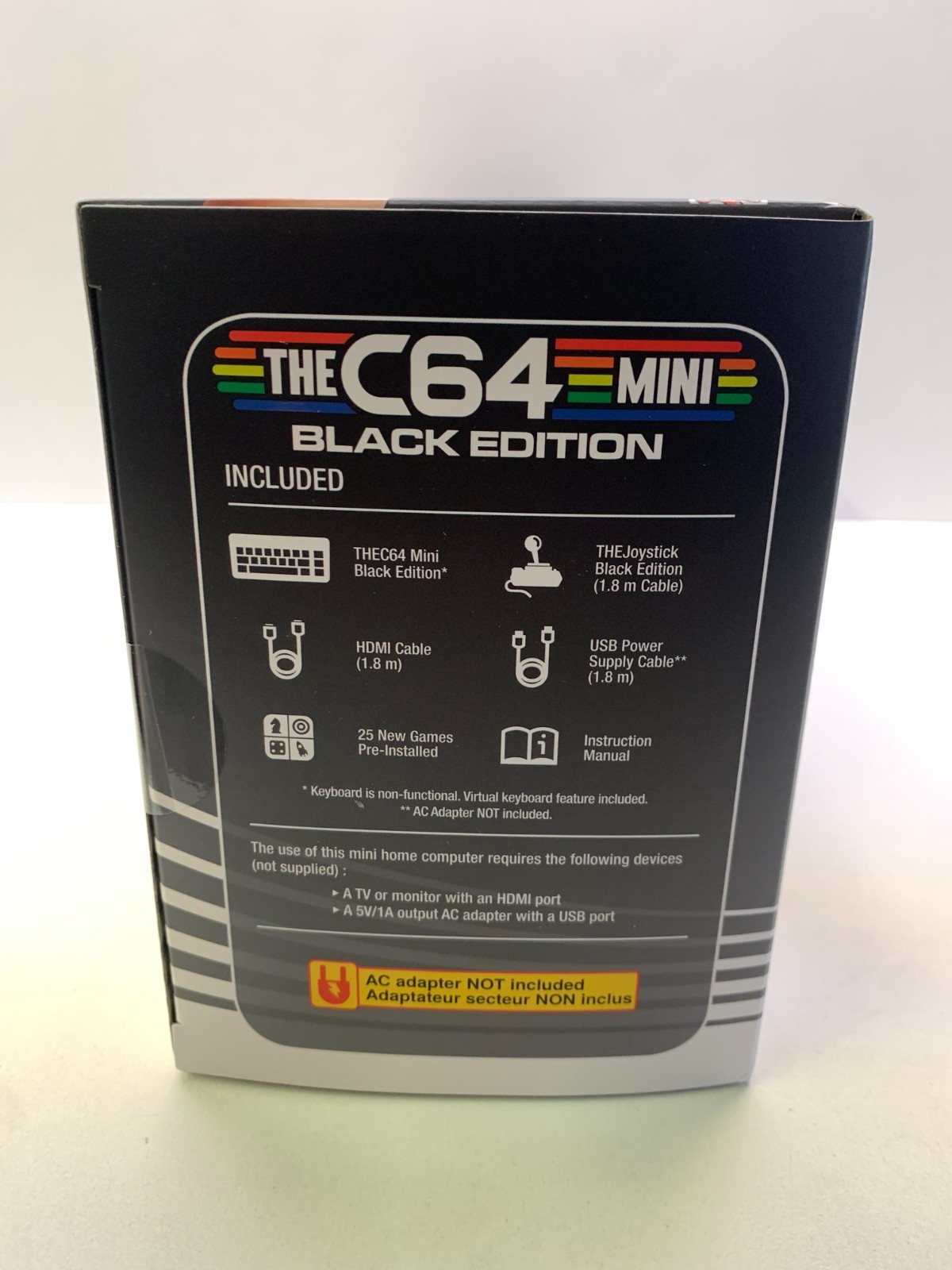 THE C64 MINI BLACK EDITION COMMODORE 64 CONSOLE – NEW SEALED NEW SEALED