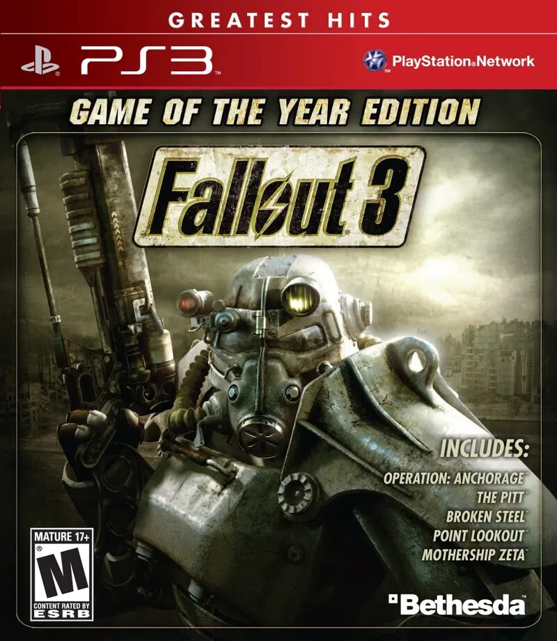 Fallout 3 (Game of the Year Edition) (Greatest Hits) PS3 New Game Special [2009]