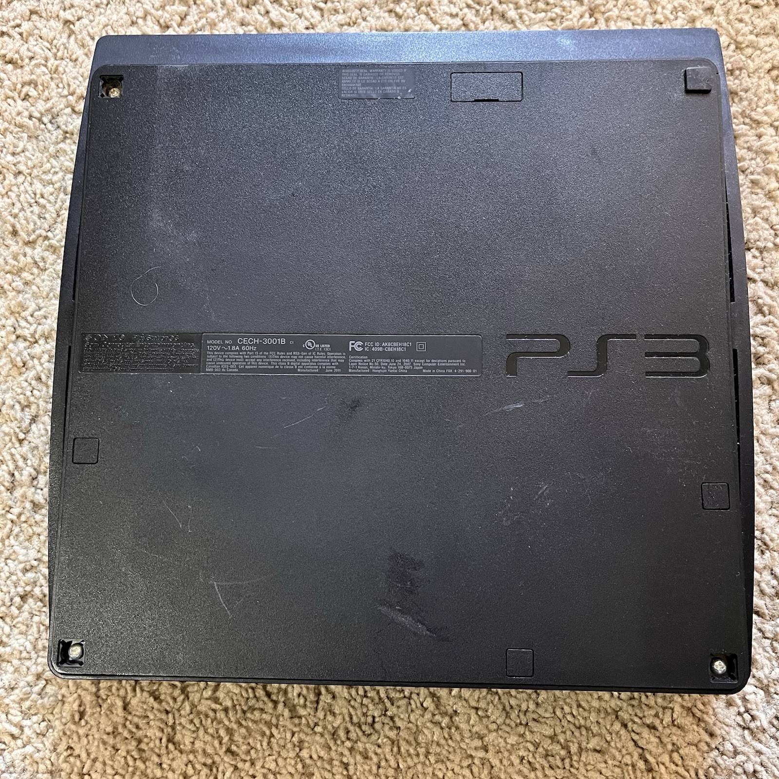 Sony PlayStation 3 PS3 Slim 320GB 4.83 FW CECH-3001B Console Only Tested