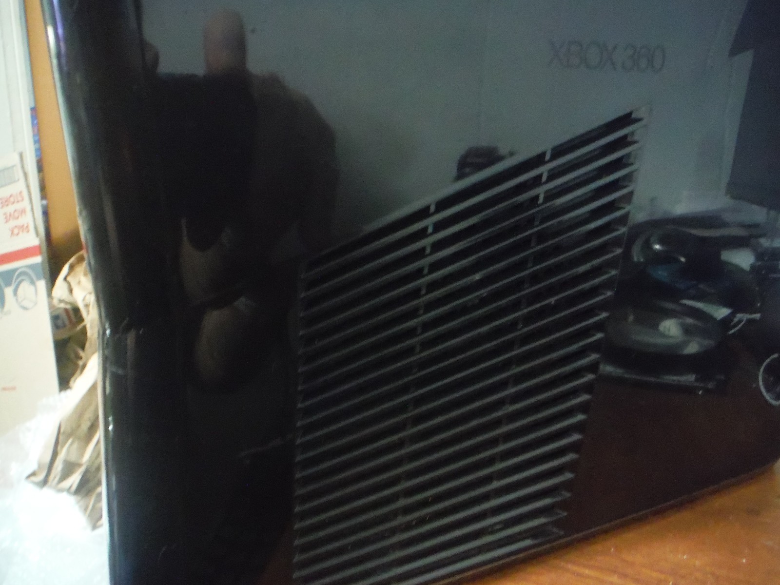 Microsoft Xbox 360 S Console GLOSSY BLACK 1439 With 250GB HDD + POWER ADAPTER