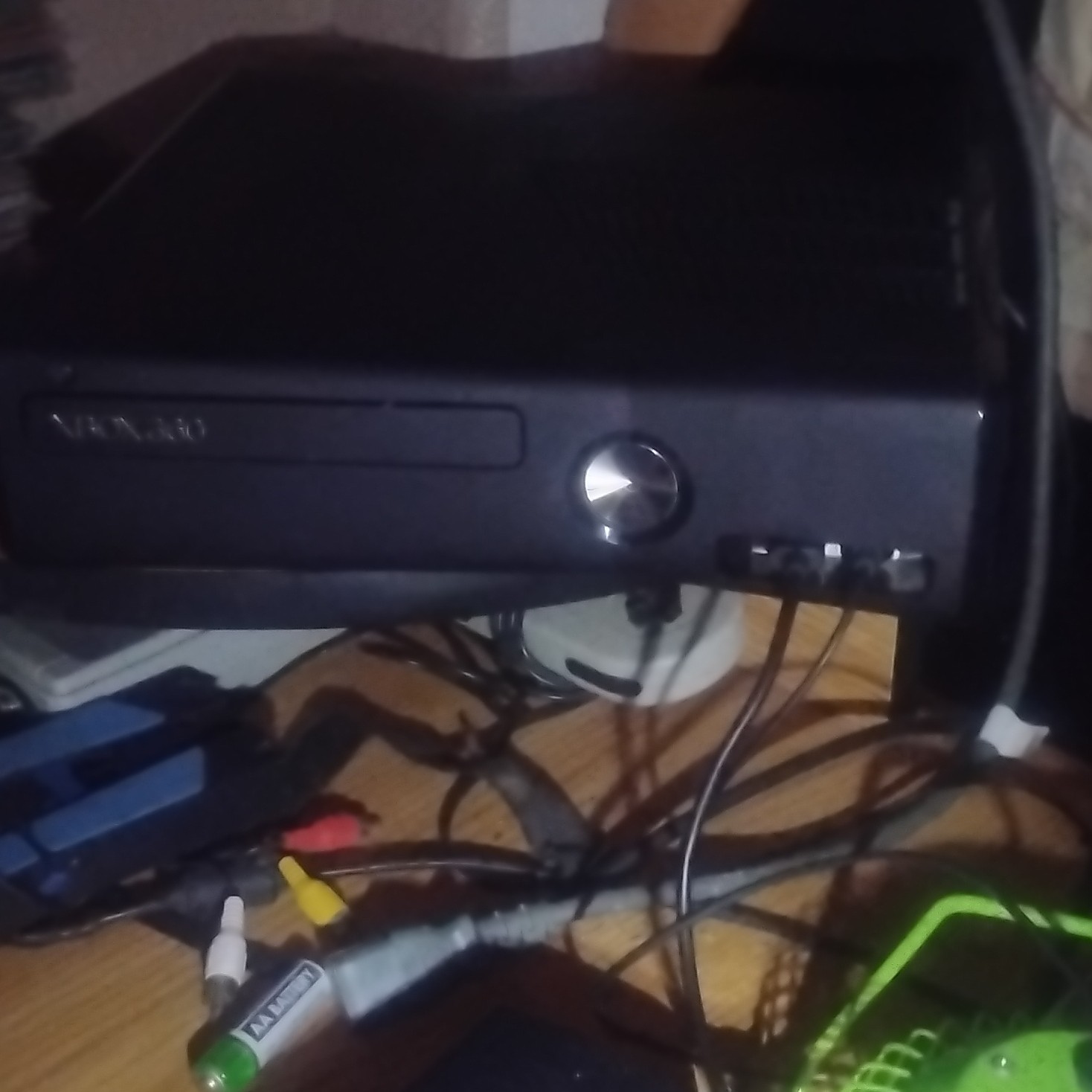 Microsoft Xbox 360 S Black Console HDMI Component RCA Ethernet USB