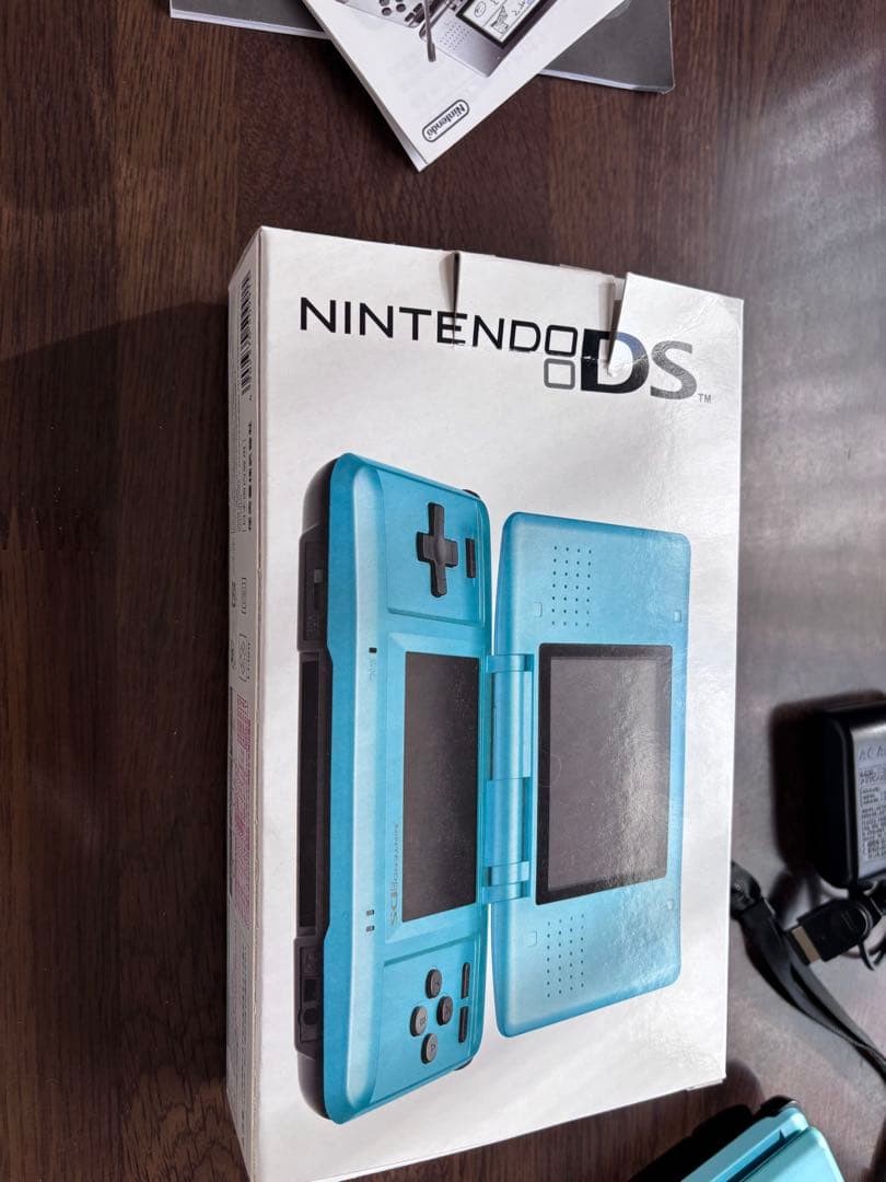 With Box Nintendo DS Console Accessories Turquoise Blue