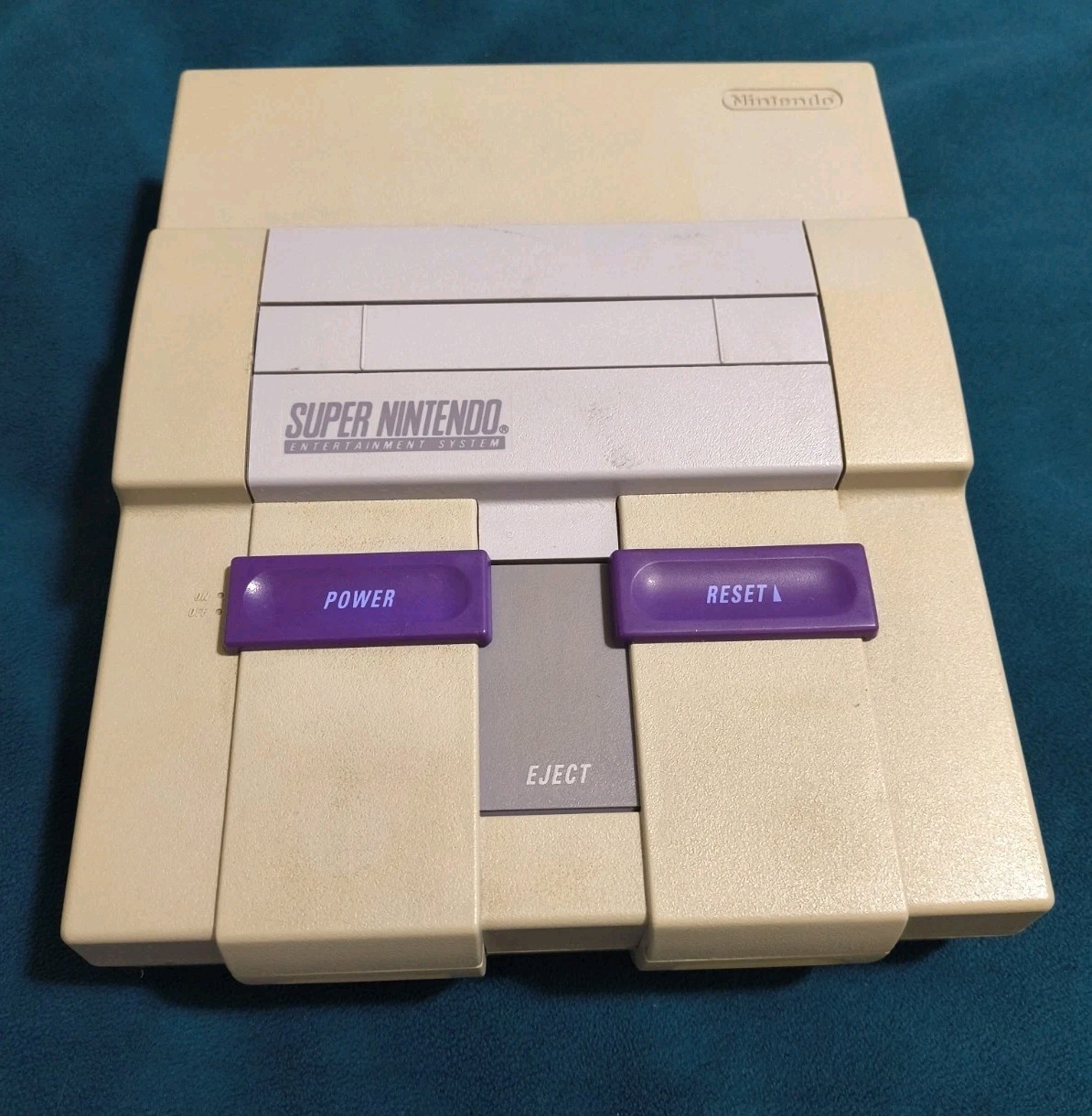 Nintendo SNES SNS-001 Home Console + 2 Controllers & 7 Games Tested Working