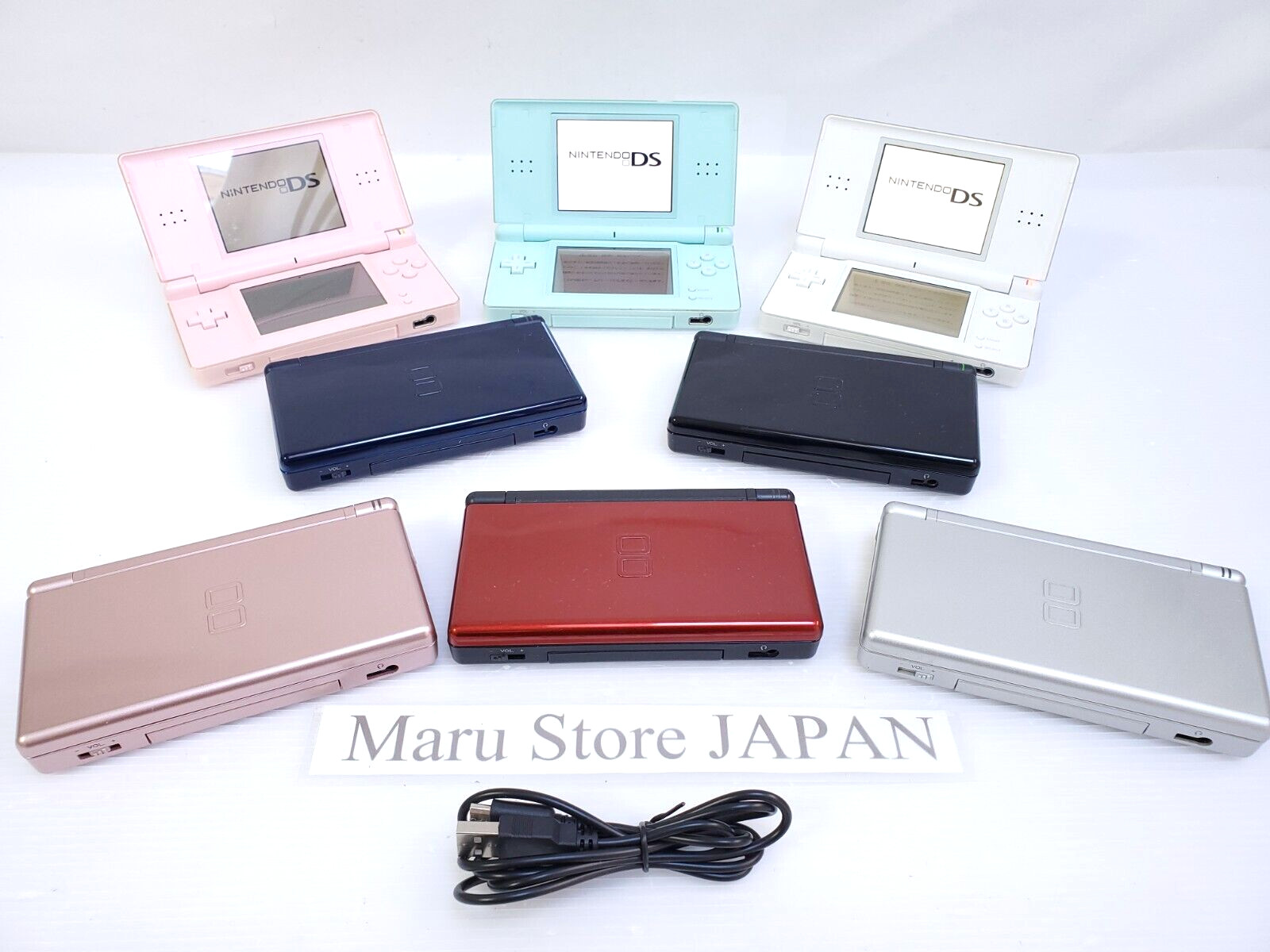 Nintendo DS Lite Console Region Free Various Color Condition with Charger Stylus