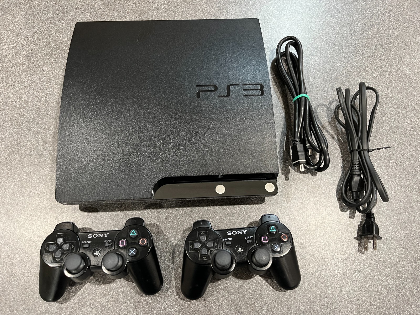 PlayStation 3 PS3 Slim CECH-2101B 250GB Console Bundle Factory Reset Charity COL