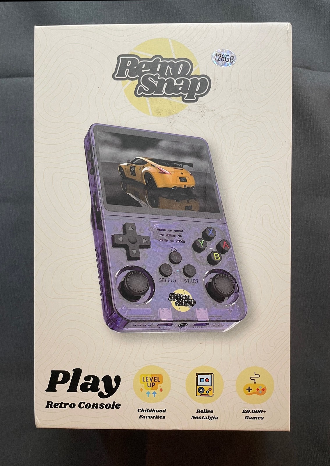 RetroSnap Handheld Console — LN, Mint Condition (White / 128GB / 40,000 Games)