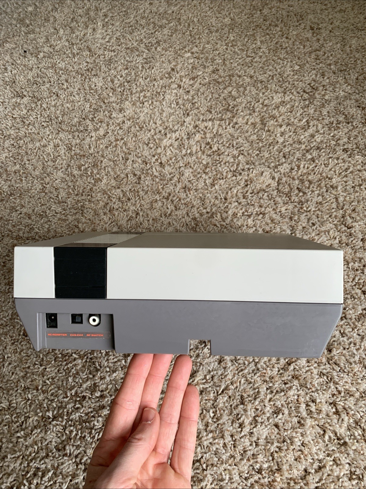 Original Nintendo NES Console w/ Super Mario Duck Hunt Game ONLY! Works – READ!