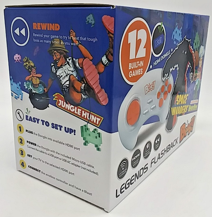 ATGAMES FLASHBACK BLAST! (Lot Of 2) Plug N Play TV Video Game Pitfall Space Inv
