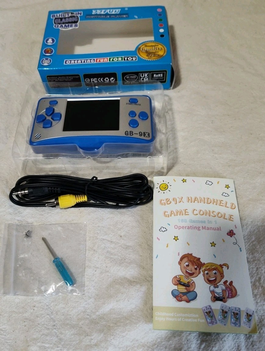 Handheld Games for 2.5” Color Screen Preloaded 168 Classic Retro D22