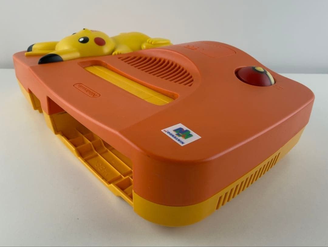 Nintendo 64 Pikachu Orange Yellow Console Pokemon N64 Japan Tested Boxed Rare