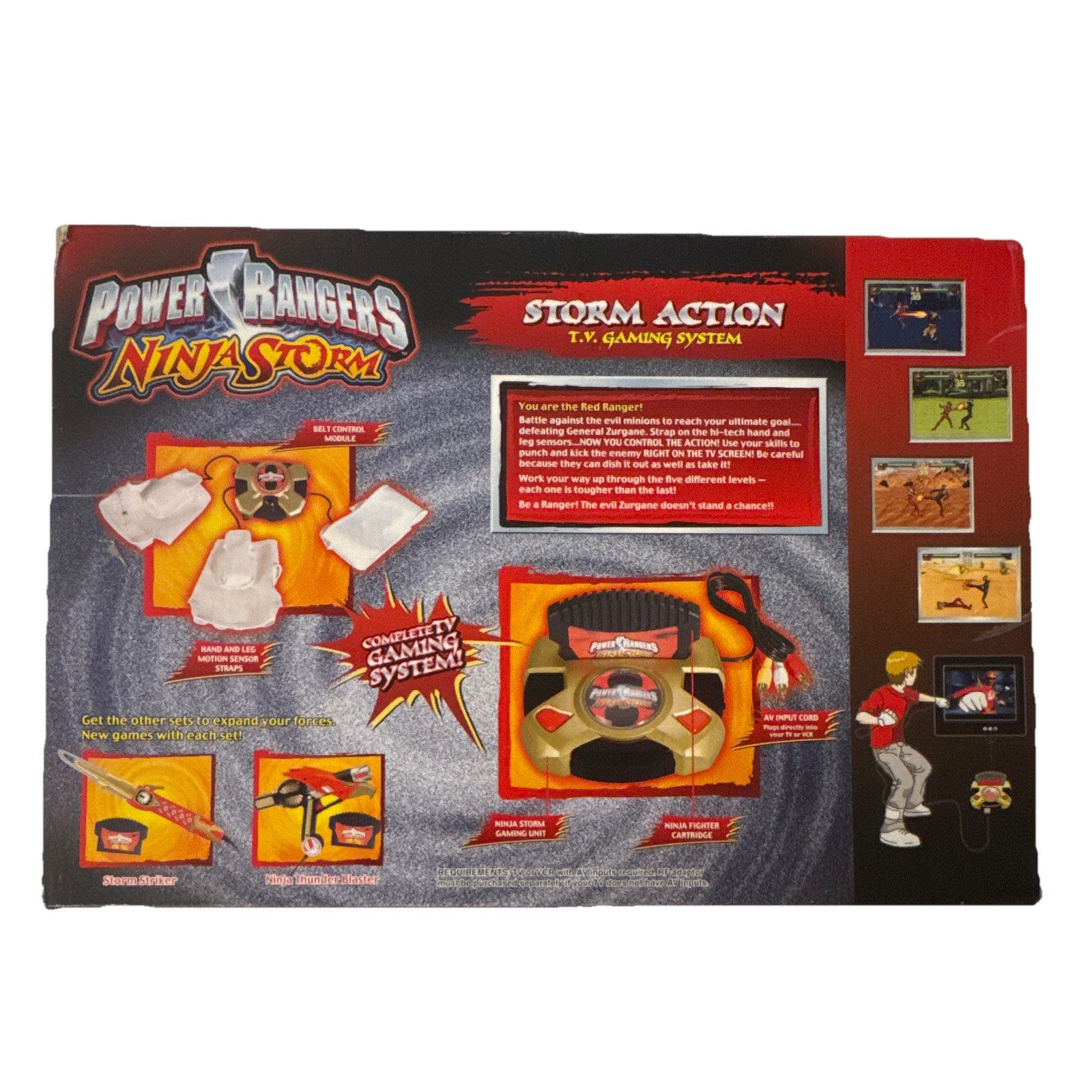 Storm Action Power Rangers Ninja Storm Plug & Play TV Gaming System, 16-bit, RCA