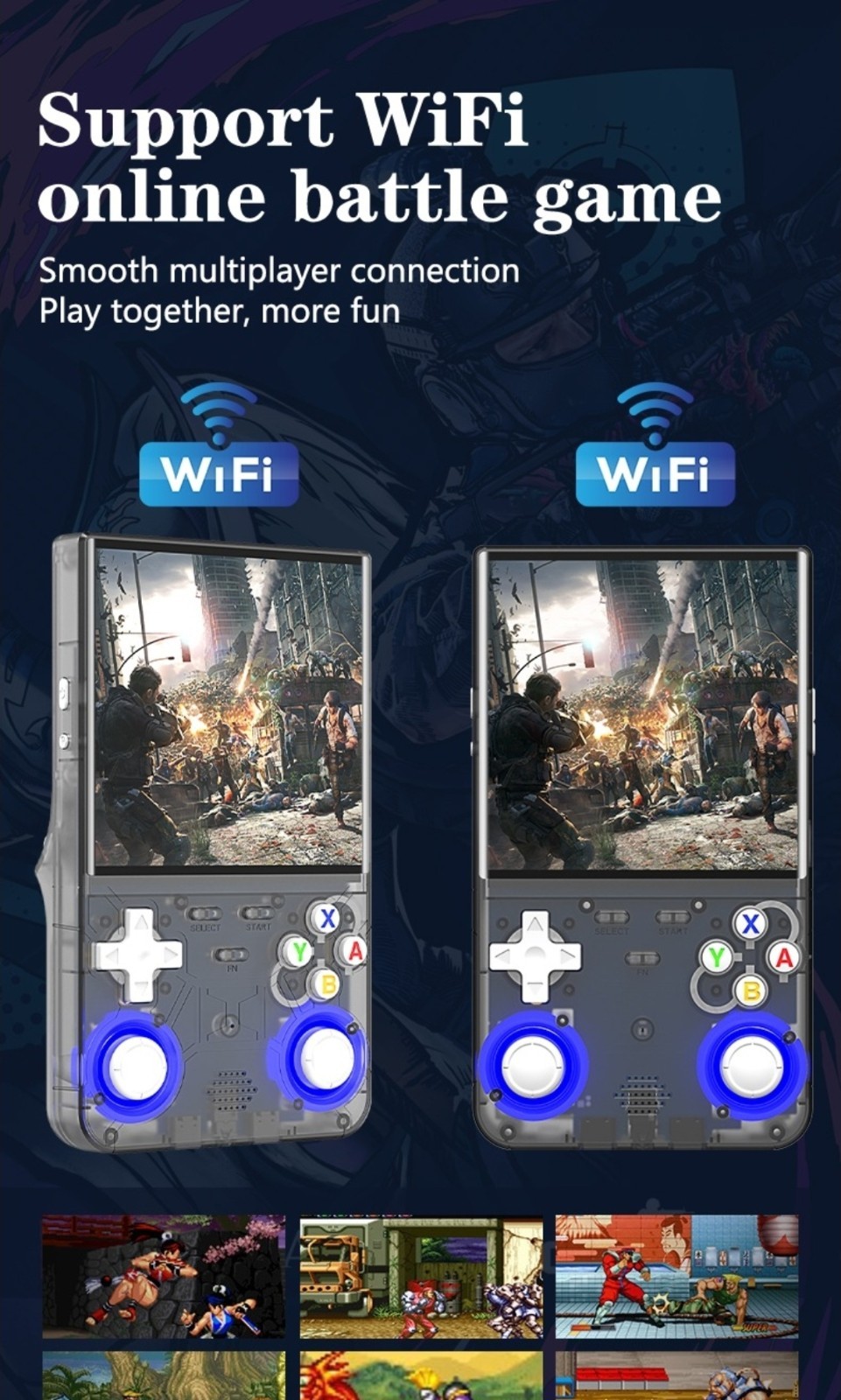 R36 Ultra Handheld Game Console 2025 128 gb With Wi-Fi Support Double Joystick