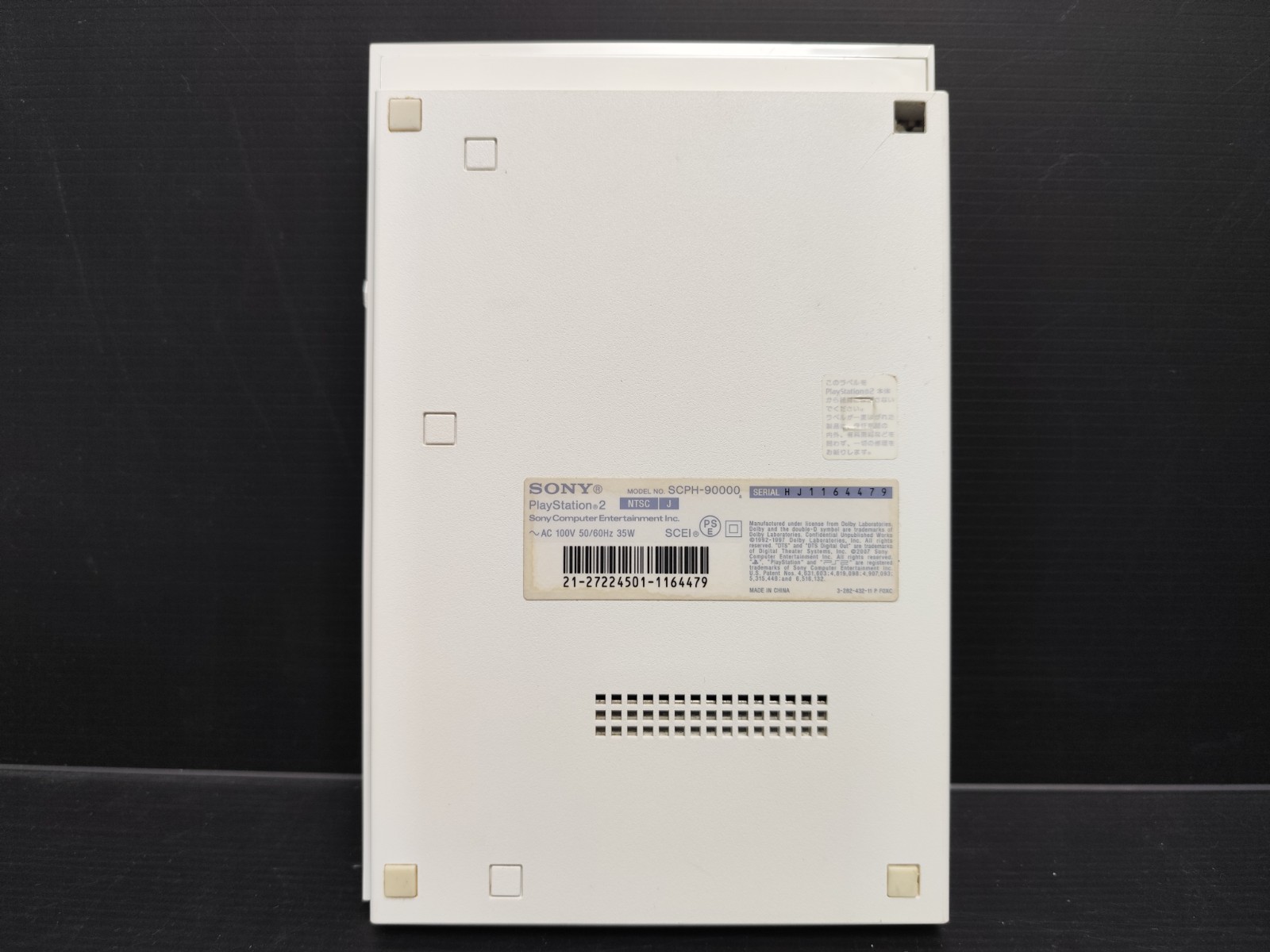 E+ “Region Free” SONY Playstation2 Slim Console SCPH-90000 Ceramic White Note