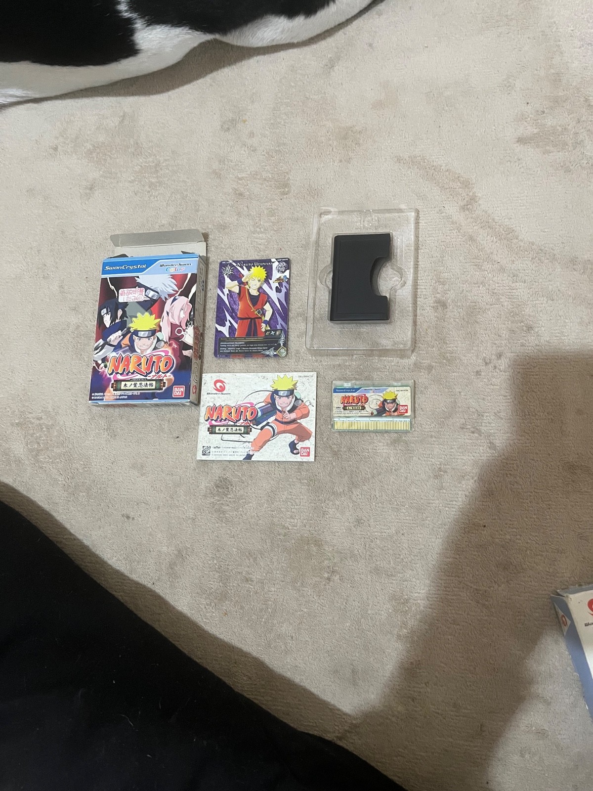 AUS SELLER WonderSwan Clear Blue Console Model with Naruto and One Piece