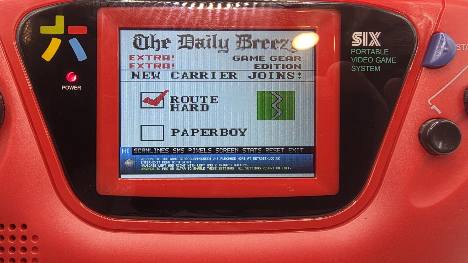 Sega Game Gear Va4 Cleanscreen V4 Usb C Fully Recapped