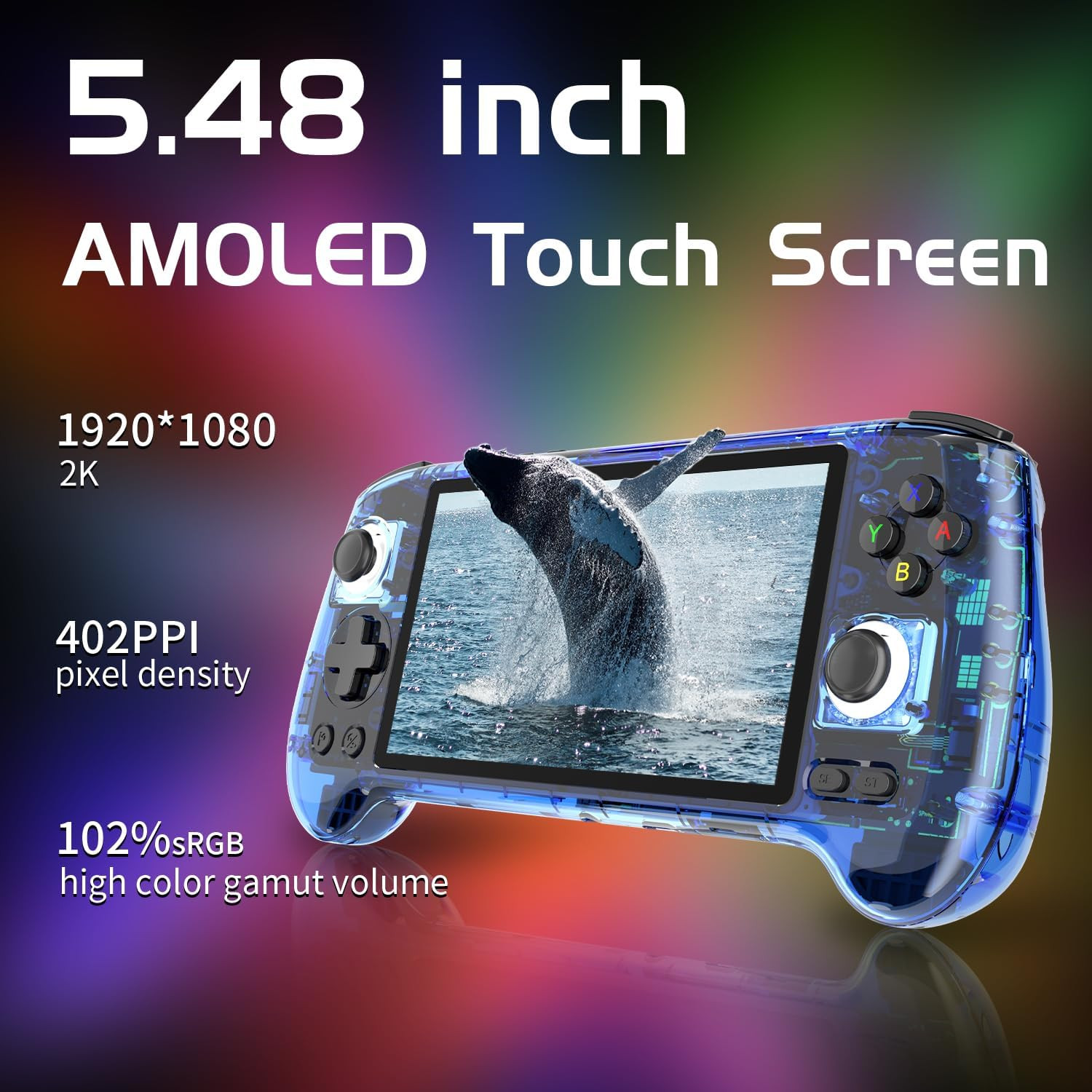 RG556 Retro Handheld Game Android 13,Rg 556 Handheld Game with 5.48 Inch Touch O