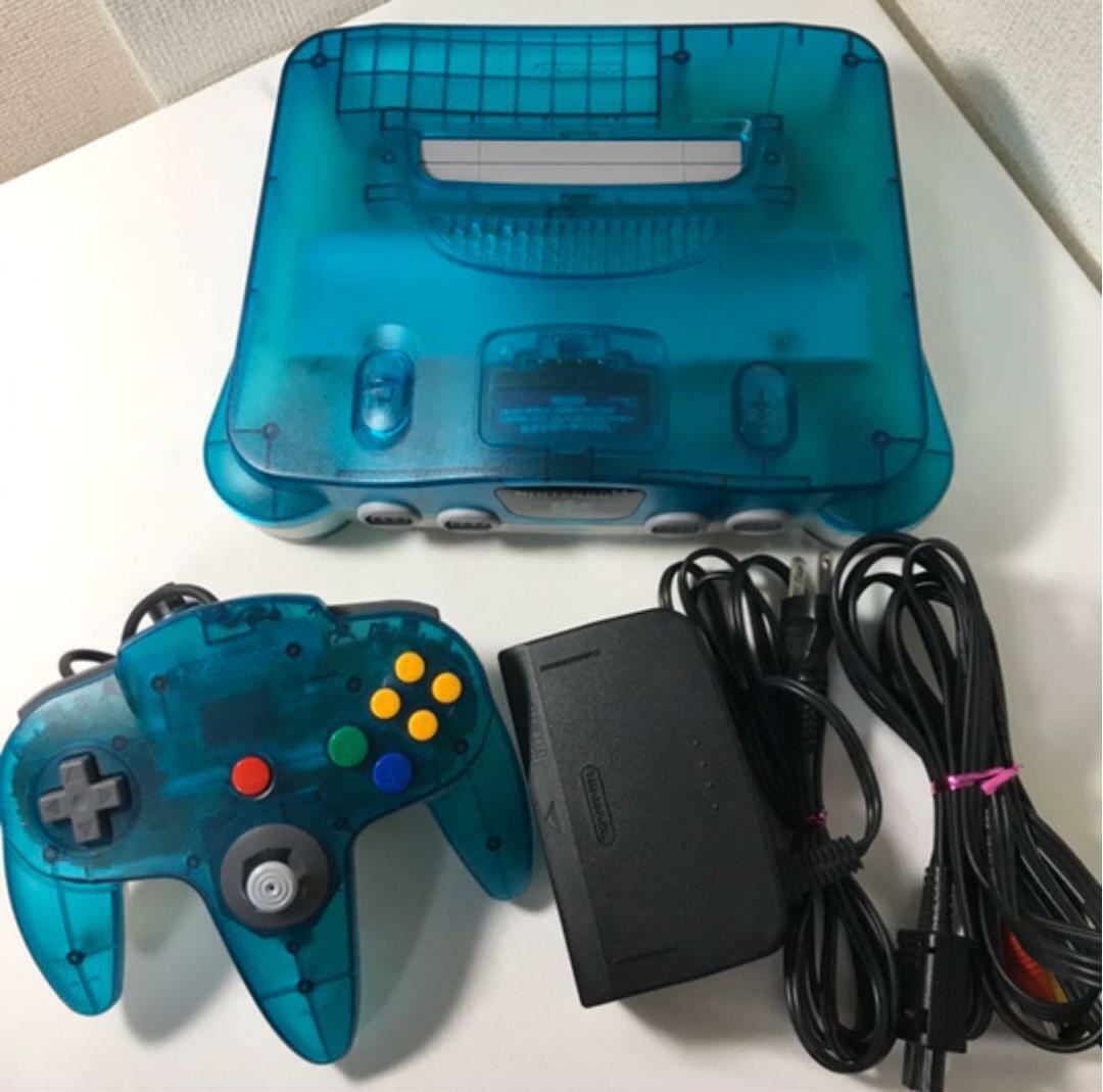Nintendo 64 Console System Clear Blue Controller Limited 1999 Retro Video Game