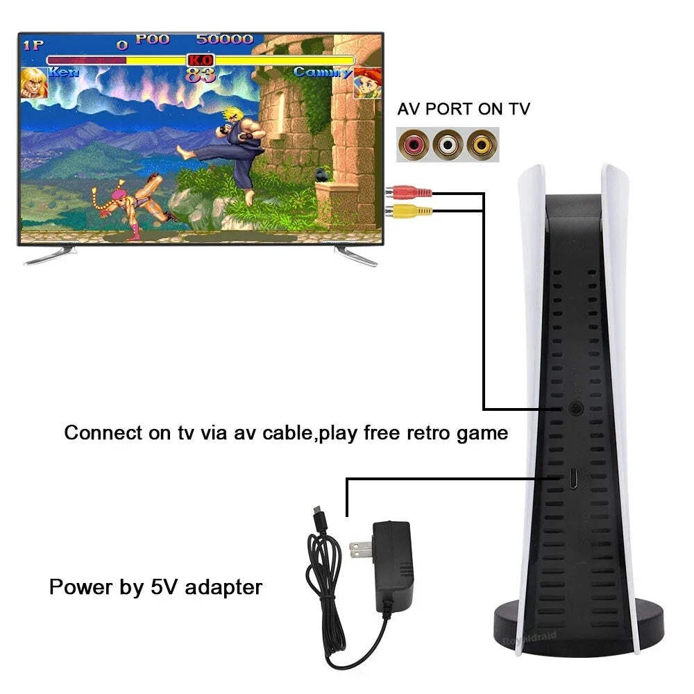 GS5 Game Station 5 Video Game Console With 200 Classic Games 8 Bit TV Console Re
