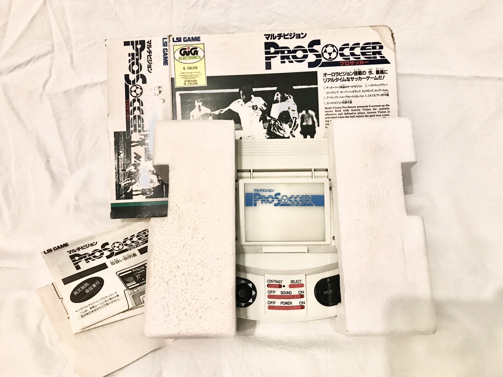 Bandai ProSoccer LSI Japan Gig Italy Never Used Vintage 1985 Video Game