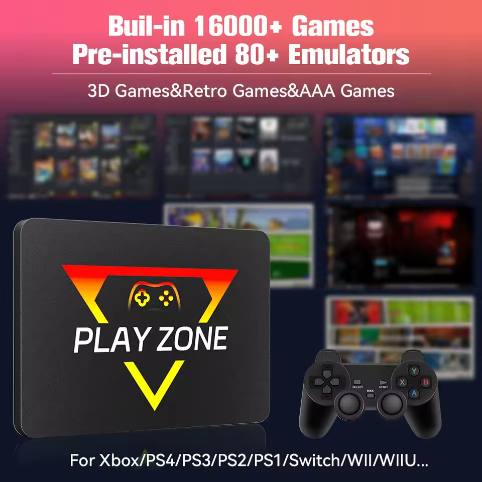 1TB Retro Game SSD for PS4/Xbox/Switch/PS3 – 16,000+ Games, Plug & Play PC