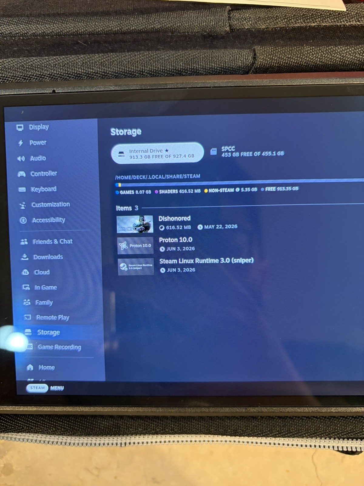 Steam Deck OLED 1TB Upgraded + 512GB microSD + 100% Battery Health