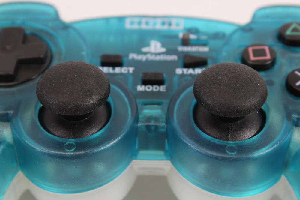 Hori Clear Blue x White Analog SIndou Pad Controller Playstation PS2 DualShock 2