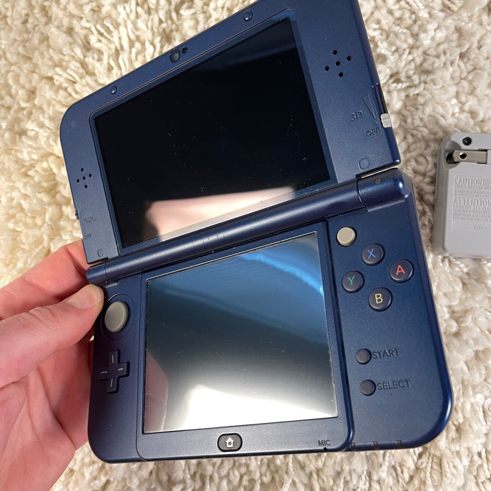 Nintendo New 3DS XL Galaxy Edition Handheld Console System RED-001 Tested