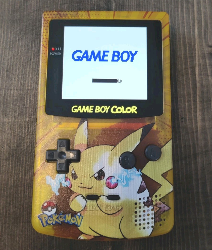 Nintendo Game Boy Color GBC Laminated Retro Pixel 2.0 Q5 Backlit Mod Recapped