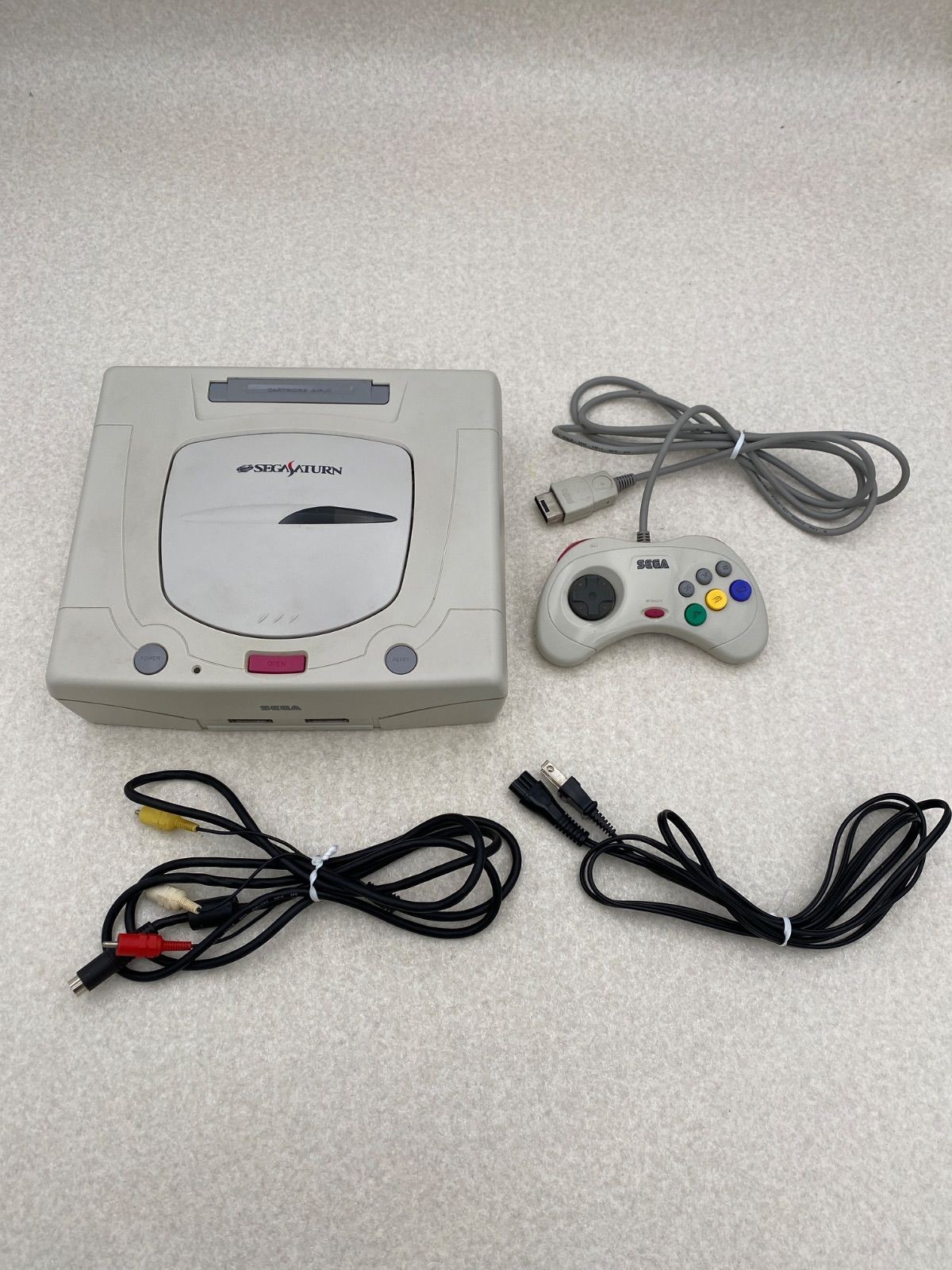 Sega Saturn Console HST-3220 HST-0019 NTSC-J Boxed Set CIB Tested From Japan