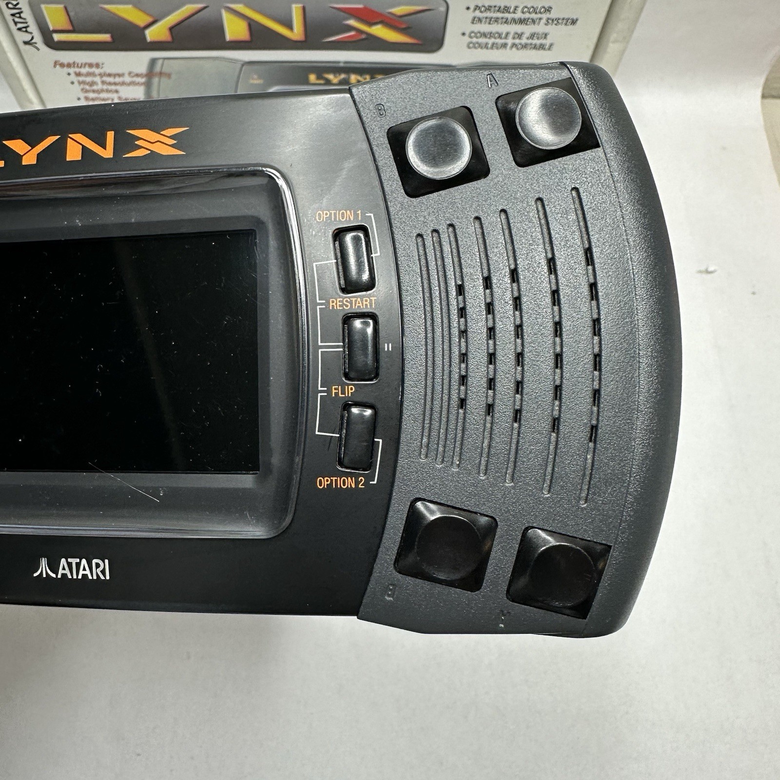 Atari Lynx Gaming System with Original Box Tested and 11 Games Power Cord READ