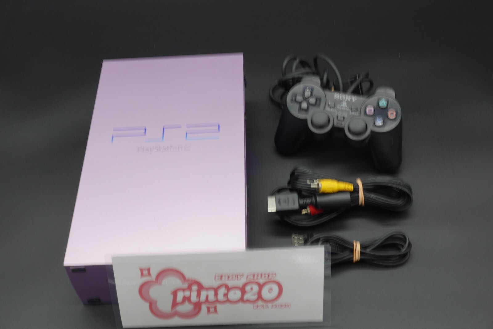 Sony PlayStation2 PS2 Console Controller Cable Sakura Pink SCPH-50000 SA Used