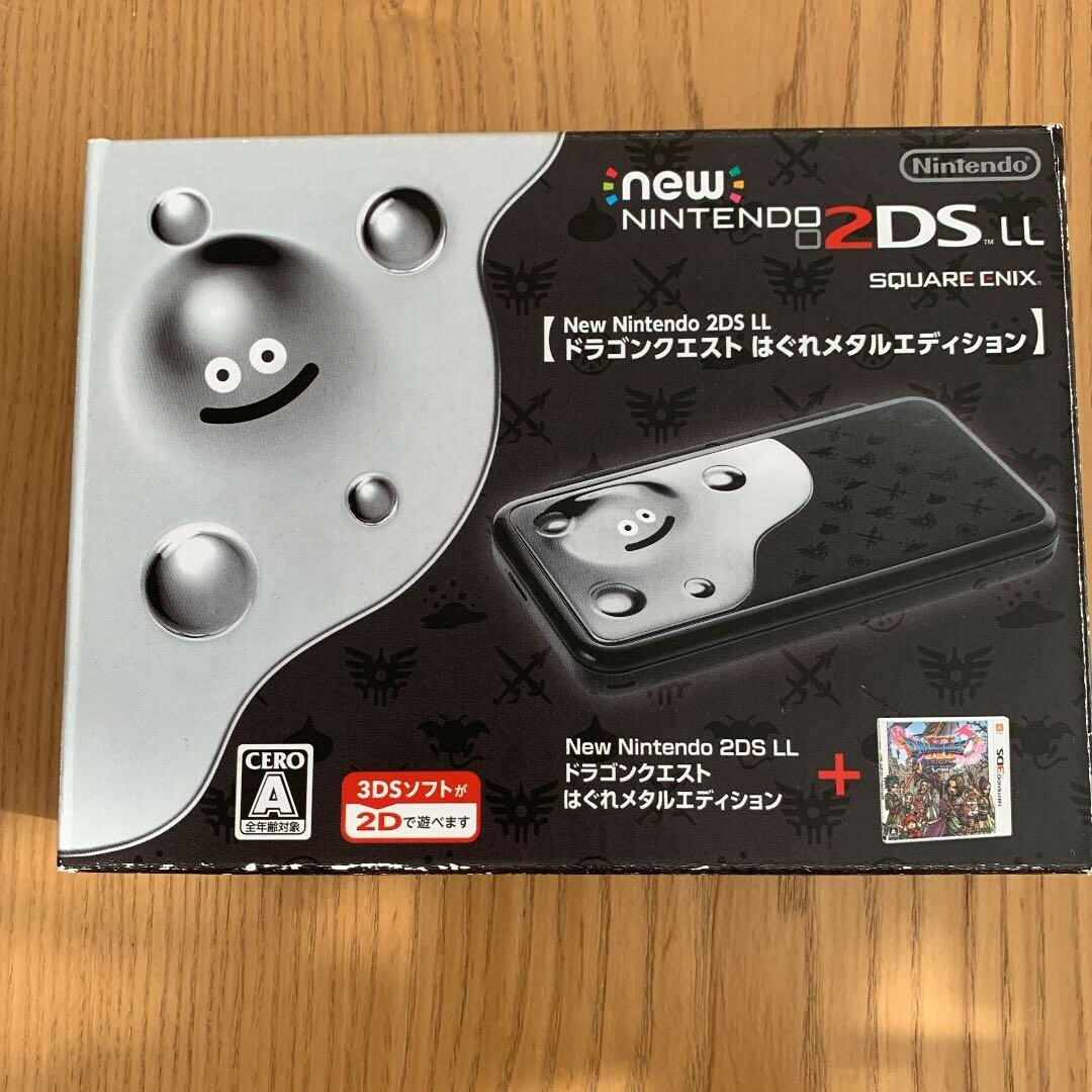 NINTENDO 2DS LL Dragon Quest XI Limited LIQUID METAL SLIME Edition USED JAPAN