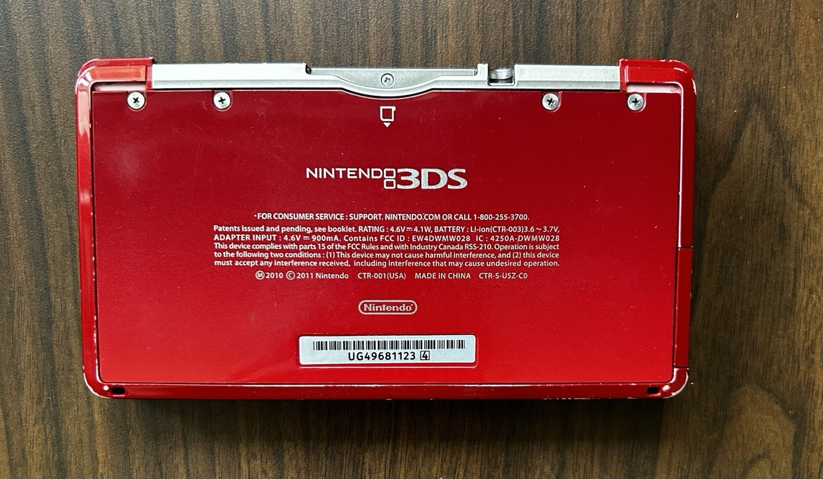 USA VERSION Nintendo 3DS Handheld System tested/working- Flame Red FAST SHIPPING