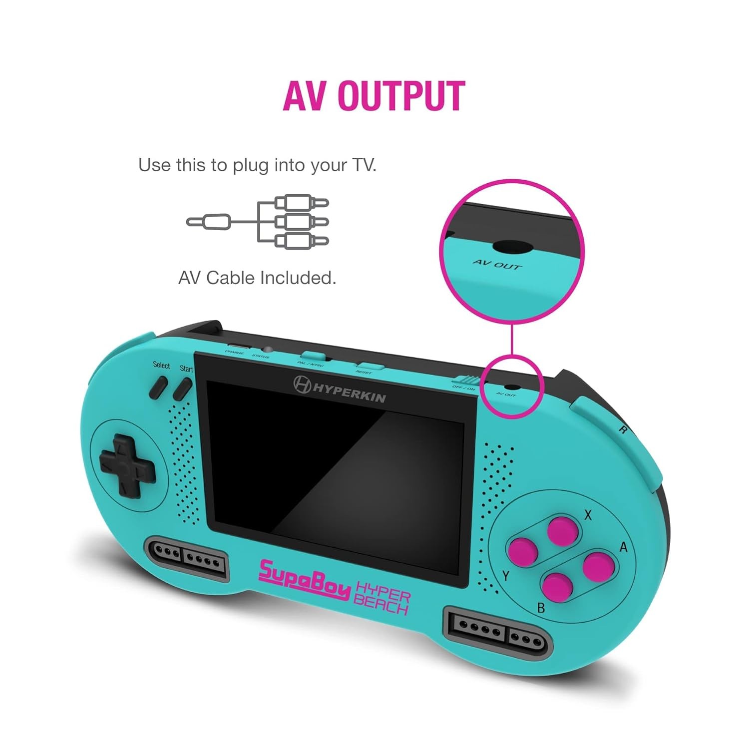 Hyperkin SupaBoy Portable Console for Super NES/Super Famicom HyperBeach (SNES)