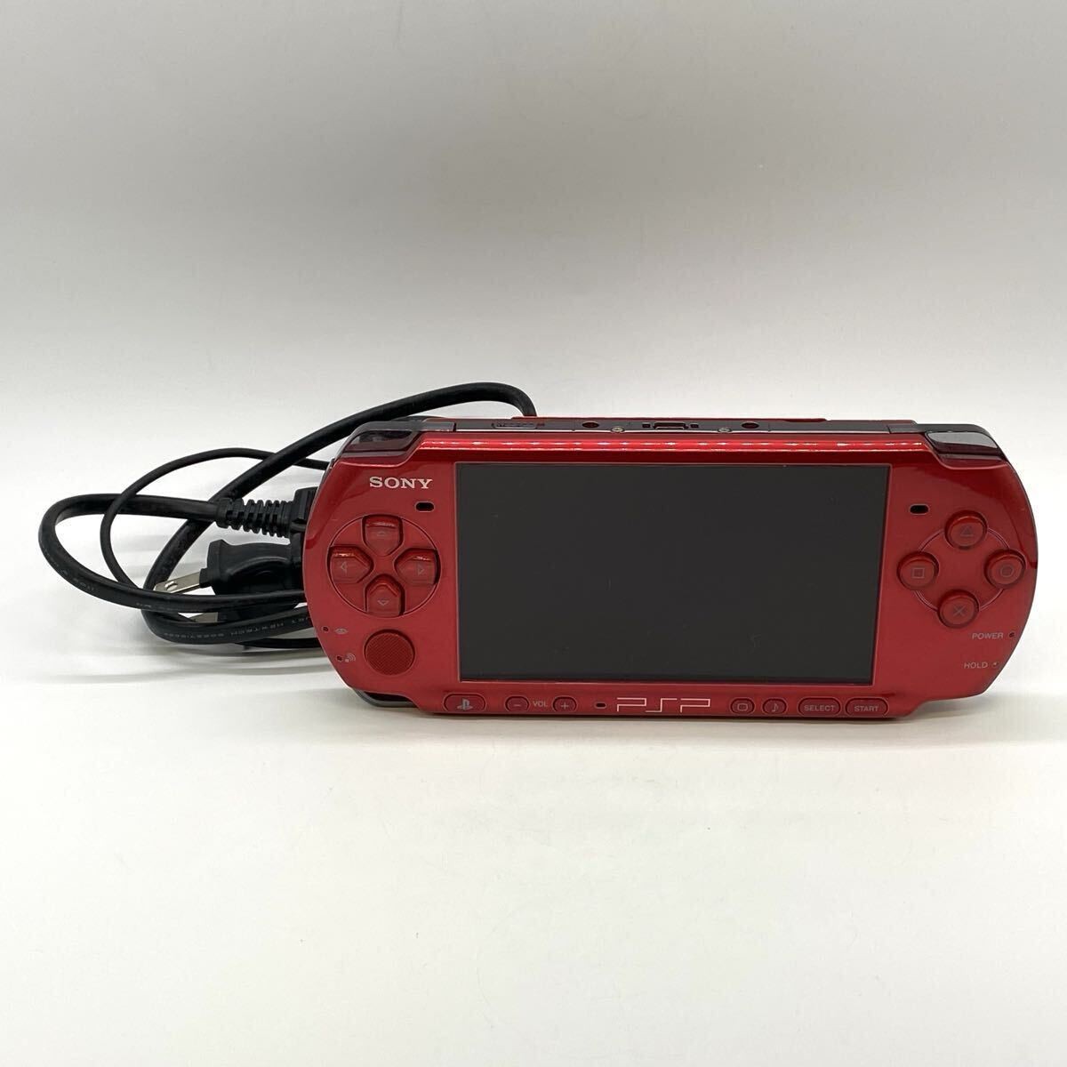 Sony PSP-3000 PSP 3000 Console Radiant Red Working English language w/Charger