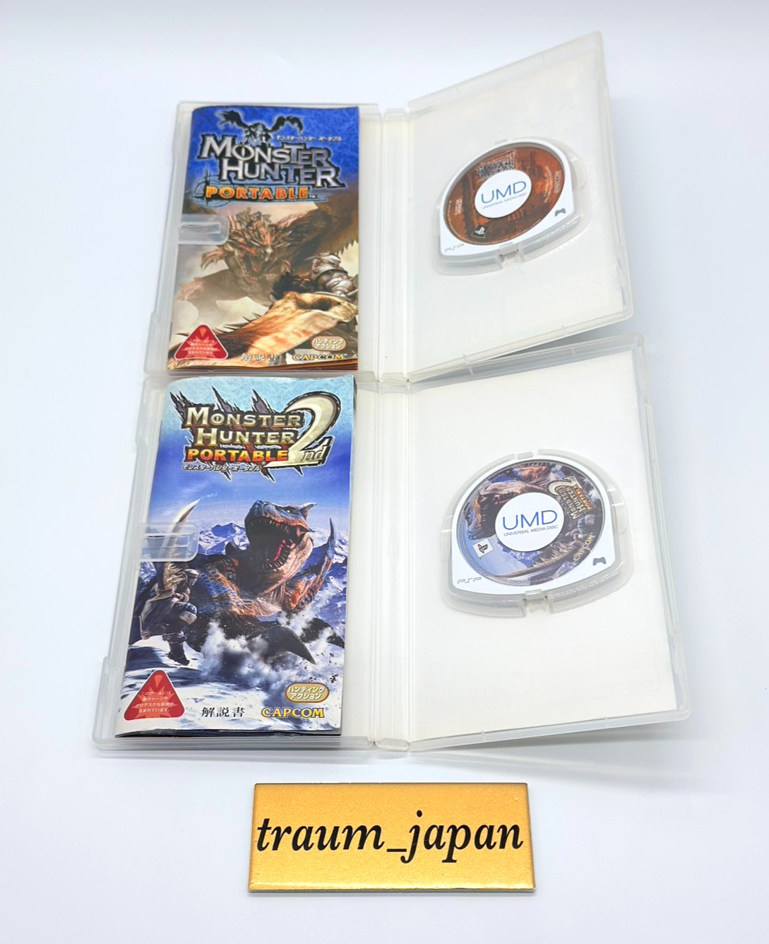 Monster Hunter Portable & 2nd & 2nd G & 3rd set Sony PSP Japan Tested