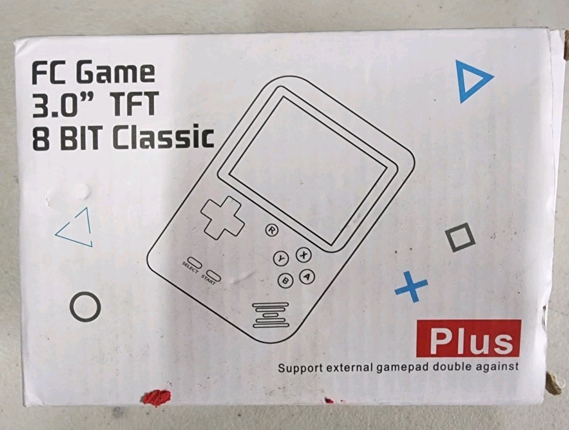 FC Game 3.0″ TFT 8-Bit Classic Handheld Console Red + Gamepad