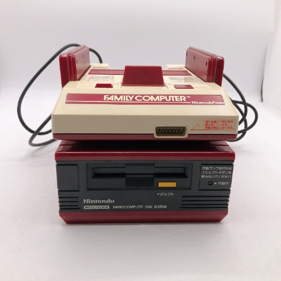 Nintendo Famicom Console Disk System Adapter set New Belt Made in Japan Tested