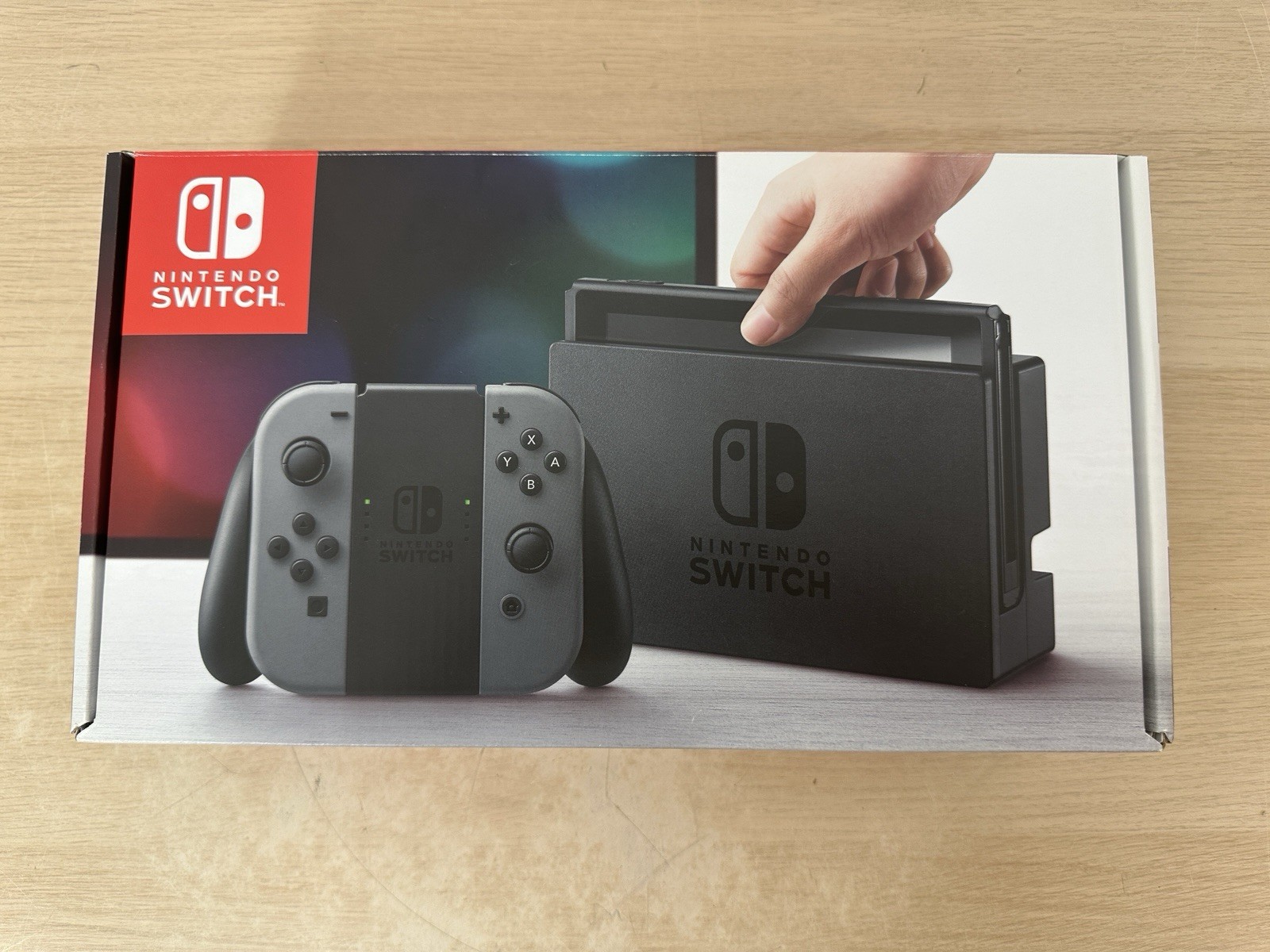 USA Nintendo Switch Console BOX ONLY – Gray Joy-Con HAC-001 (-01) Version